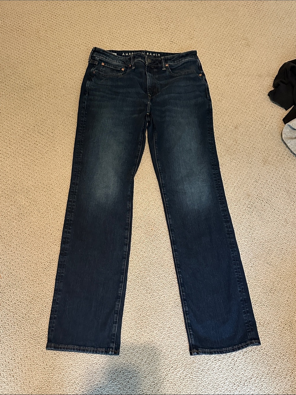American Eagle Outfitters Men’s Original Bootcut Dark Indigo Jeans 34x36